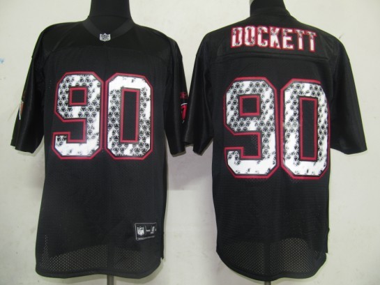 Nike NFL Arizona Cardinals #90 Dockett Black Elite Jersey